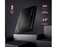 Axagon EE25-A6M, USB 3.2 Gen 1 - SATA 6G 2.5" RAW box, bezśrubowy - 1353409 - zdjęcie 3